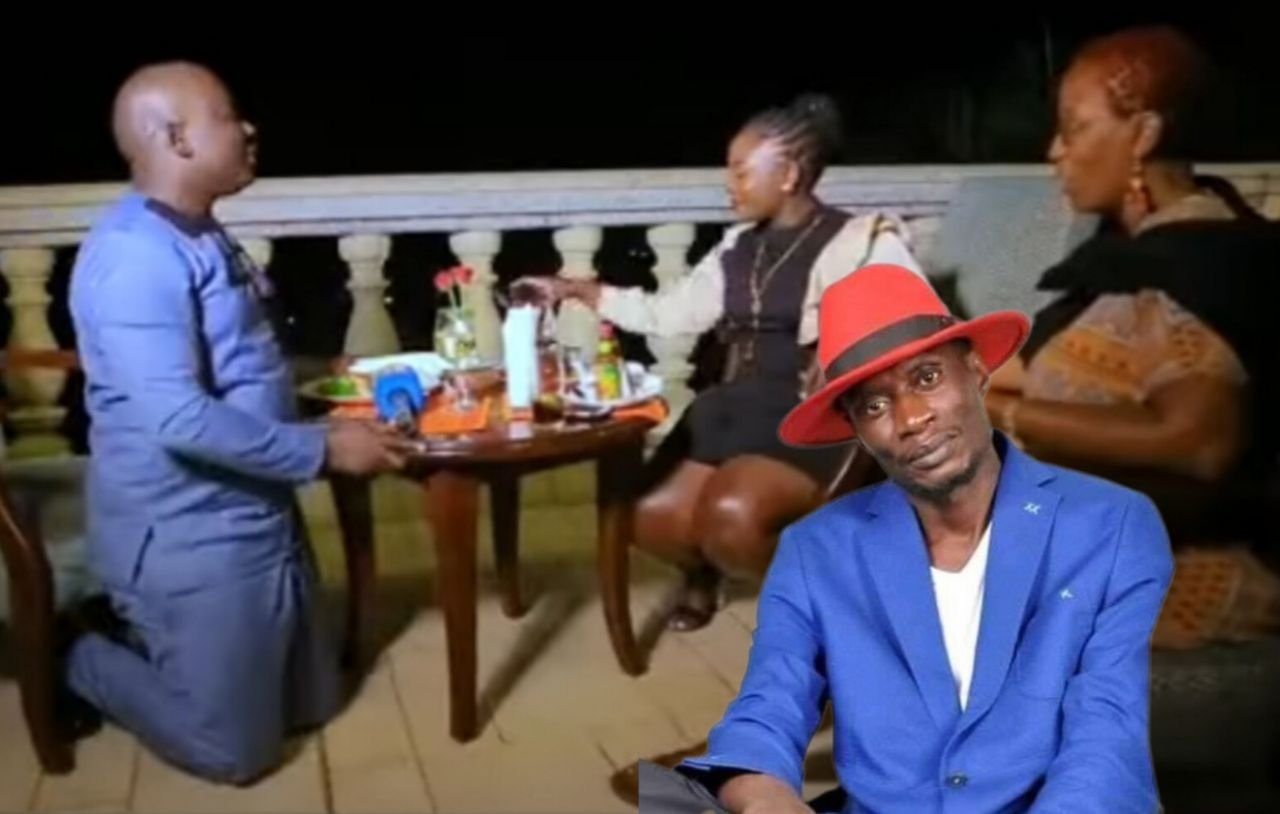 After Bajjo Knelt Before Doreen Nasseria While Pleading For Love, Abitex Called Him A Disgrace To African Men.